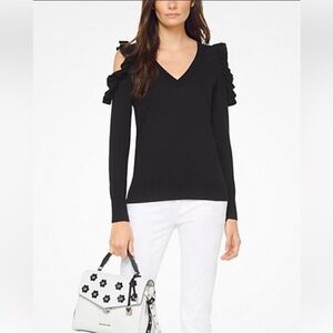 MICHAEL Michael Kors Black V-Neck Sweater